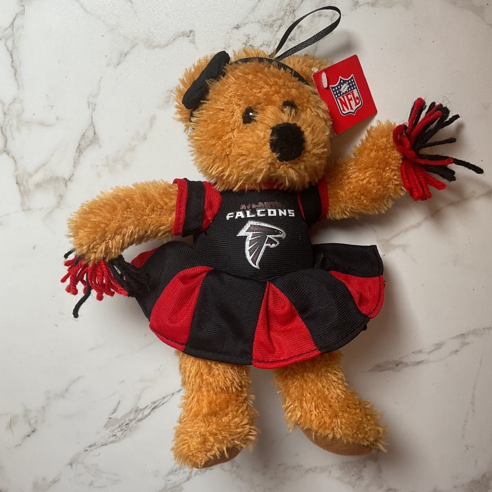 Good Stuff Atlanta Falcons Cheerleader Plush Bear Small Brown NFL Fan Gear